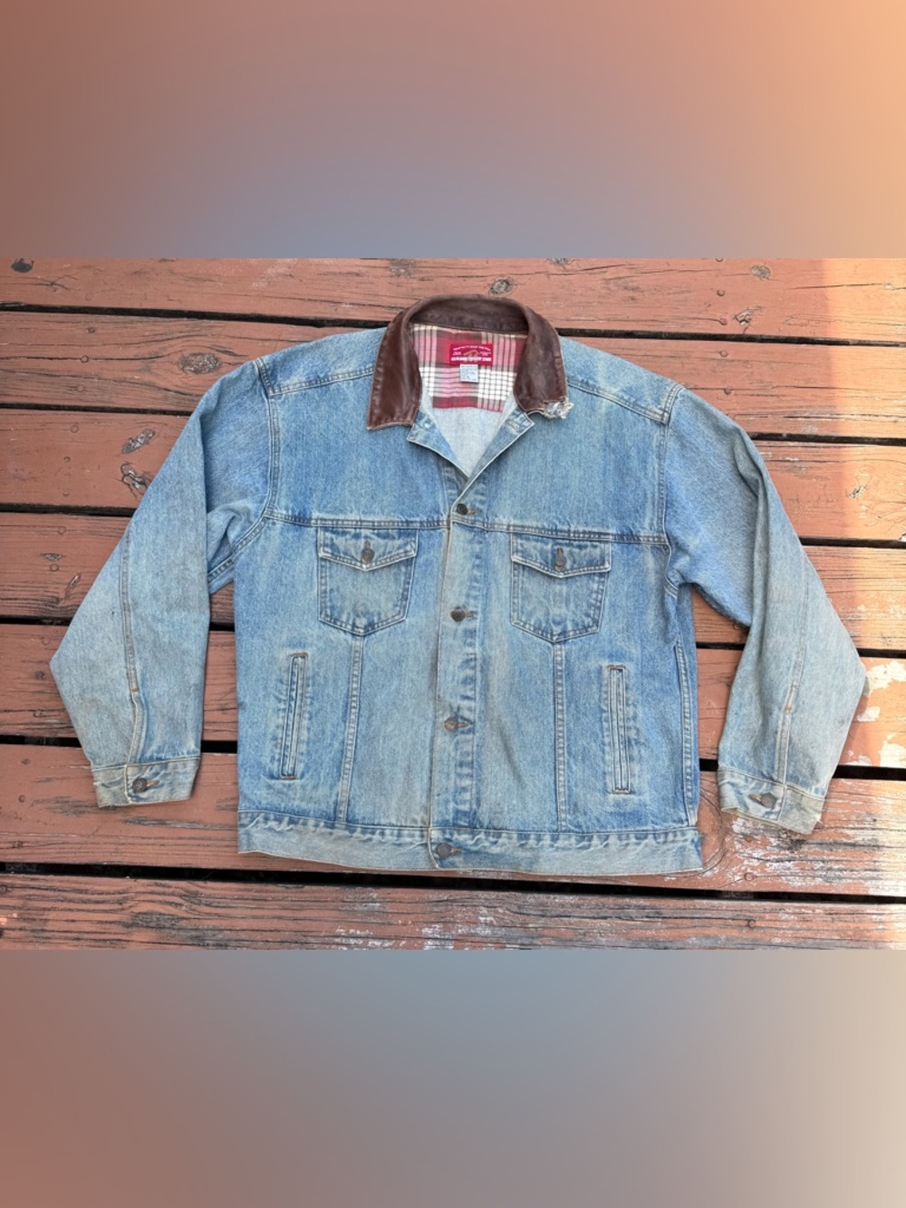 Vintage 90’s Marlboro Trucker Jean Jacket